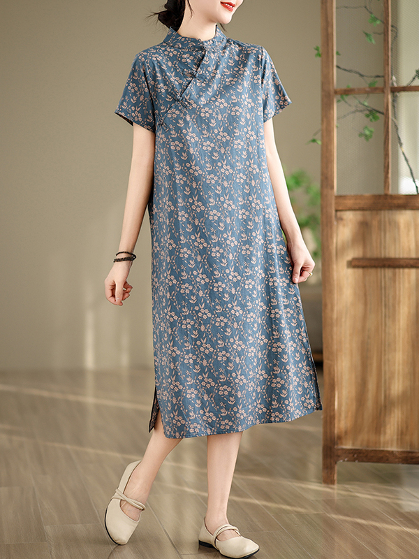 Loose Artistic Summer Print Dr - Summer Line Clothing Brand 리뷰 및 가격