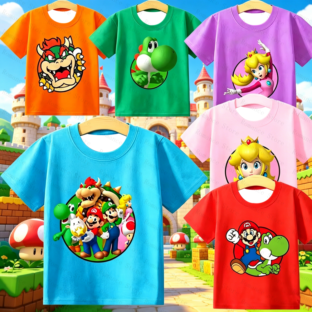 Game Marios Bros Kids T Shirt  - Summer Clothing Toddler 리뷰 및 가격