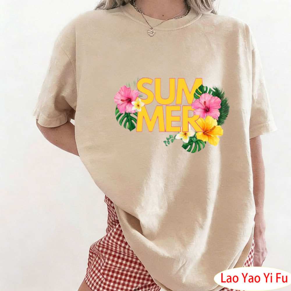 Summer Tropical Floral T-Shirt - Summer Clothing Resort 리뷰 및 가격