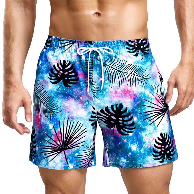 Colorful Palm Tree Print Mens  - Summer Vacation Clothing Men 리뷰 및 가격