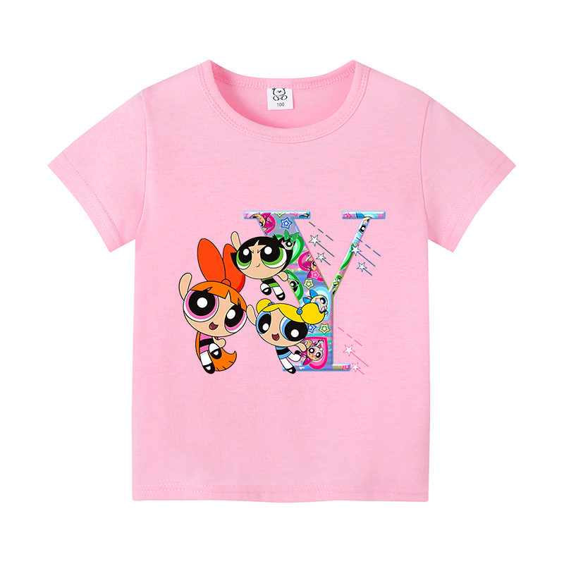 Powerpuff Girl T Shirt Cute Ca - Summer Clothing Toddler 리뷰 및 가격
