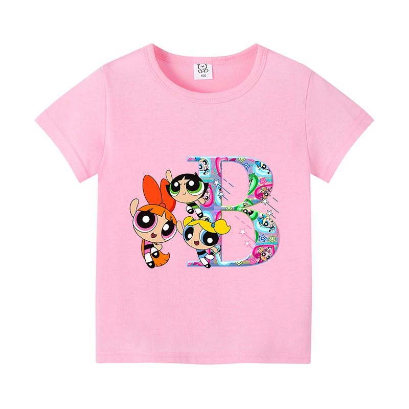Powerpuff Girl T Shirt Cute Ca - Summer Clothing Toddler 리뷰 및 가격