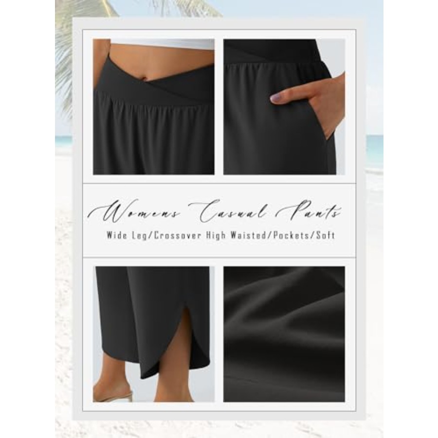 Wide Leg Capri Pants for Women - Palazzo Pant Wide 리뷰 및 가격