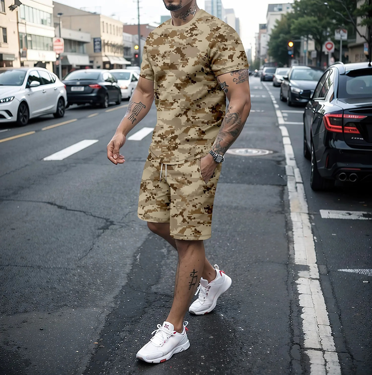 Camouflage Outdoor Tracksuits  - Summer Clothing Items 리뷰 및 가격