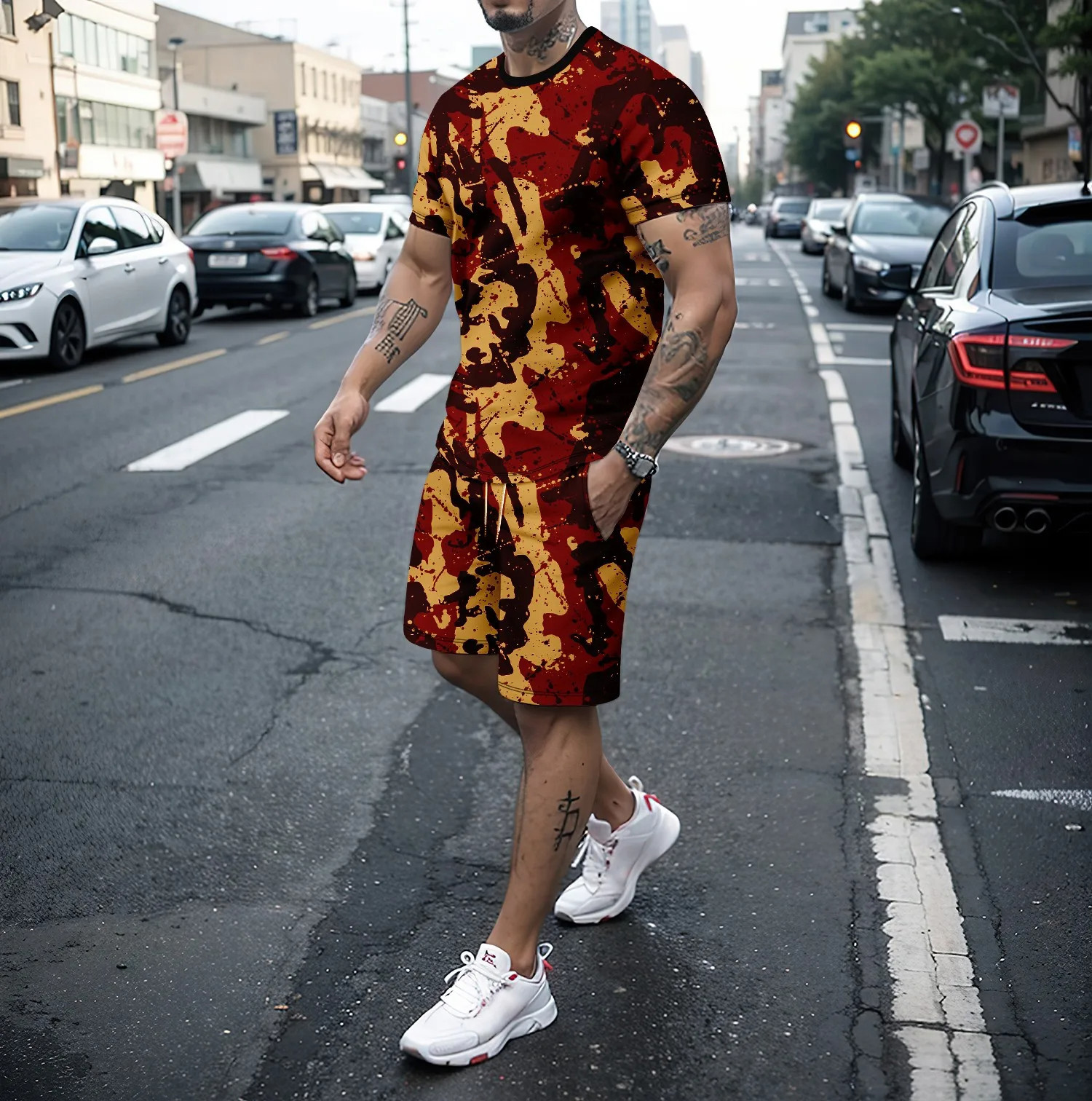 Camouflage Outdoor Tracksuits  - Summer Clothing Items 리뷰 및 가격