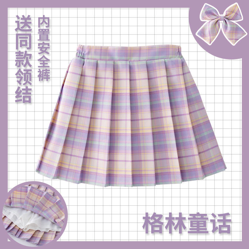 Kids Checkered Skirt Children  - Summer Clothing For Teen Girls 리뷰 및 가격