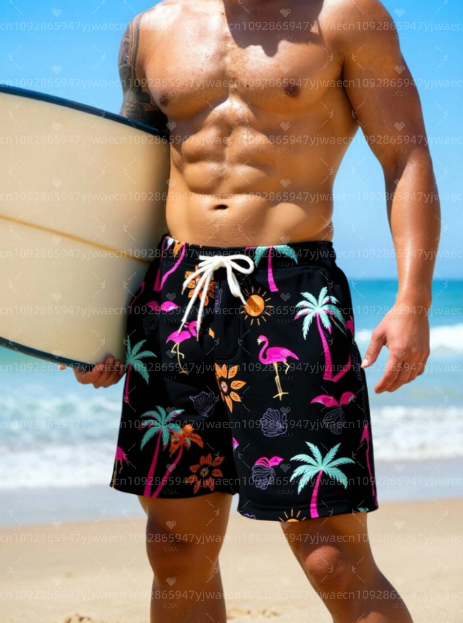 Summer Men Board Surf Shorts H - Summer Vacation Clothing Men 리뷰 및 가격