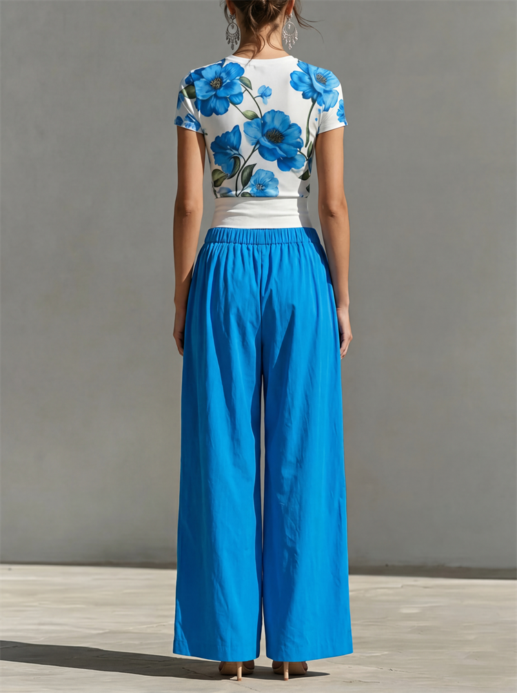 Yeezzi Women's Fashion Patchwo - Palazzo Pant Wide 리뷰 및 가격