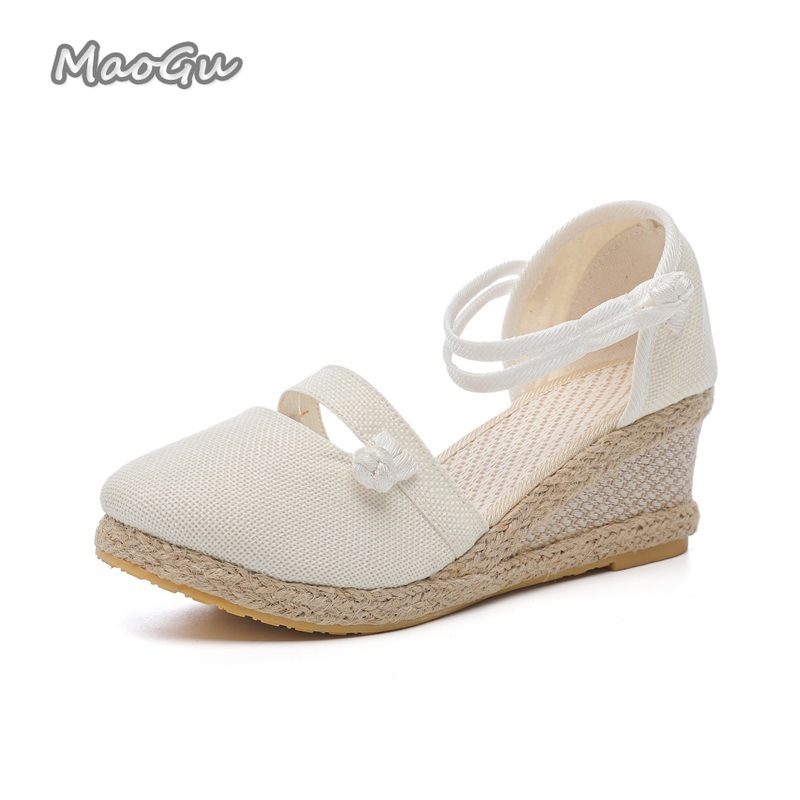 Women's Linen Espadrille Wedge - Espadrille Sandal Women 리뷰 및 가격