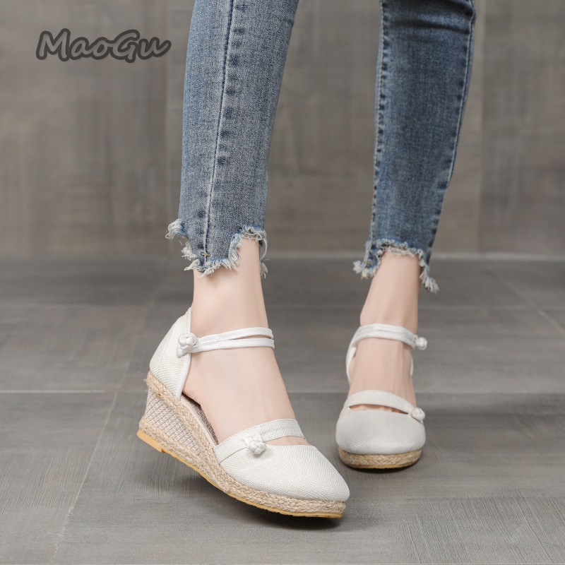 Women's Linen Espadrille Wedge - Espadrille Sandal Women 리뷰 및 가격