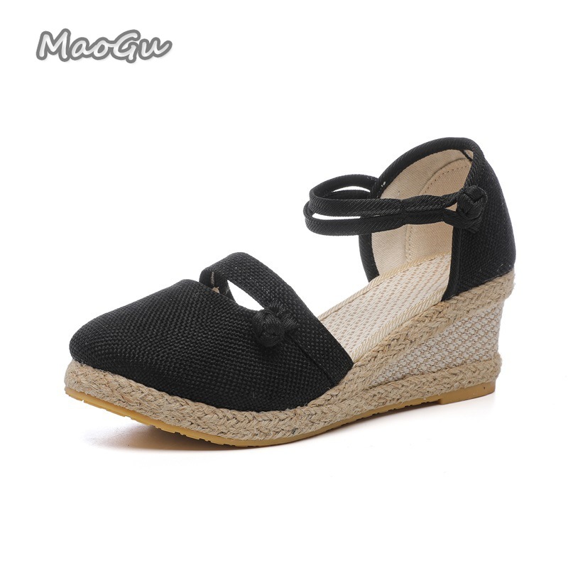Women's Linen Espadrille Wedge - Espadrille Sandal Women 리뷰 및 가격
