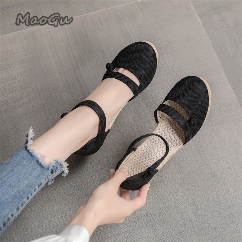 Women's Linen Espadrille Wedge - Espadrille Sandal Women 리뷰 및 가격