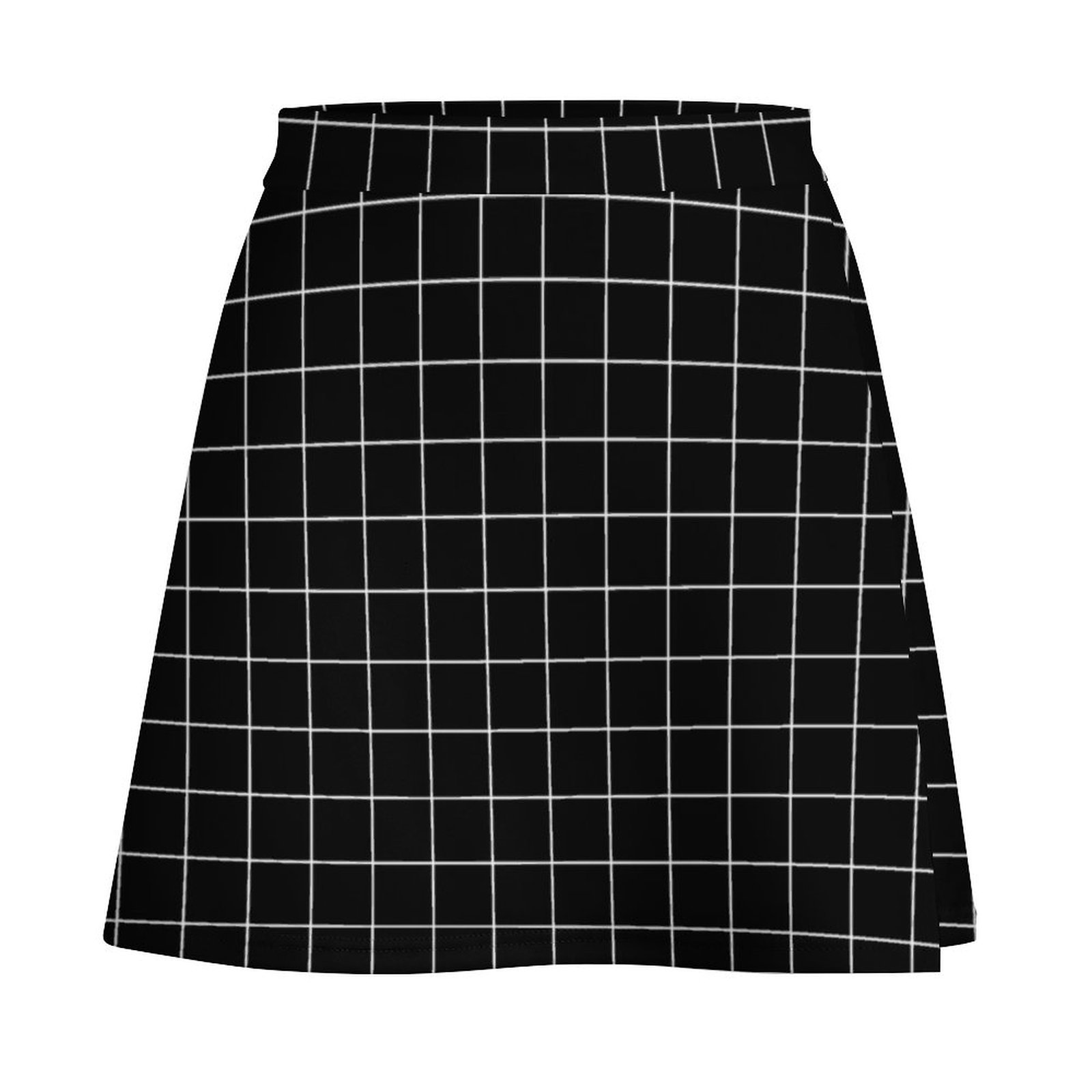 Large White Grid on Black Mini - Summer Clothing Online 리뷰 및 가격