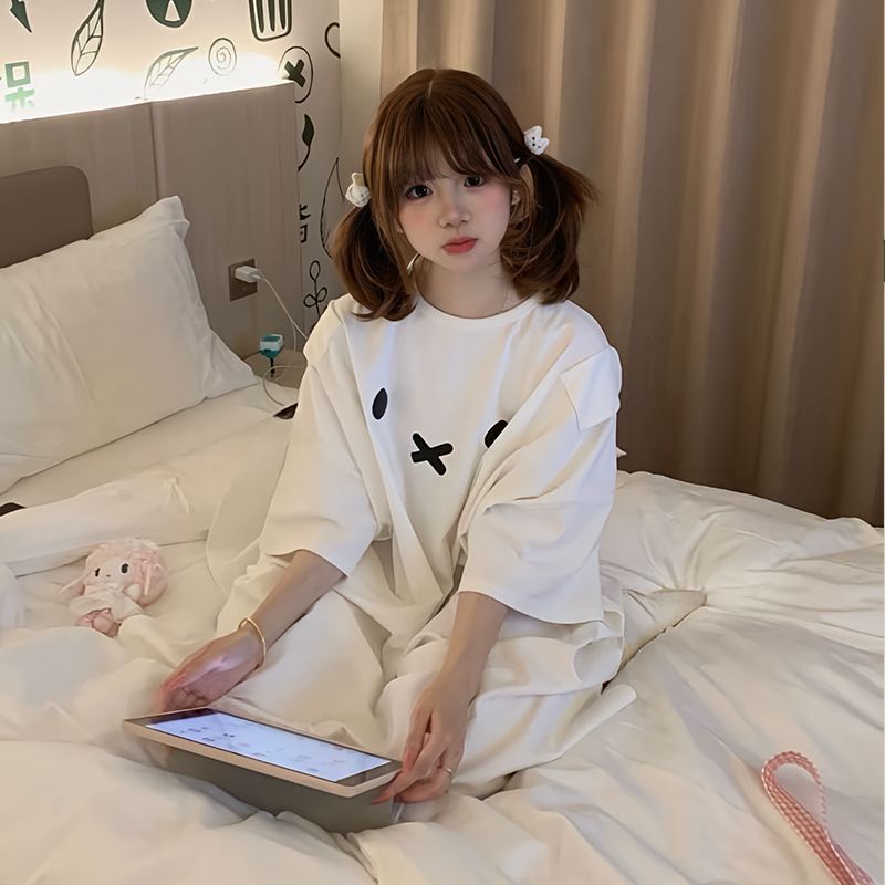 Kawaii Miffy Sleeping Dress Cu - Summer Away Clothing 리뷰 및 가격
