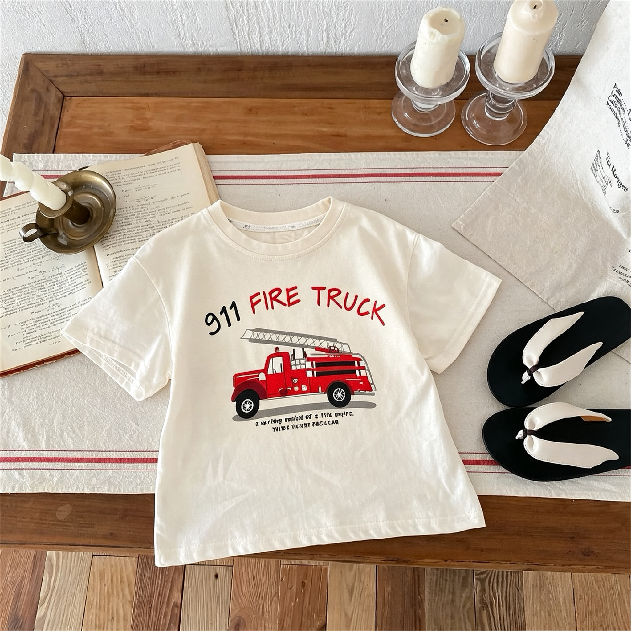 Printed Car Boys Girls T-shirt - Summer Clothing Boutiques 리뷰 및 가격