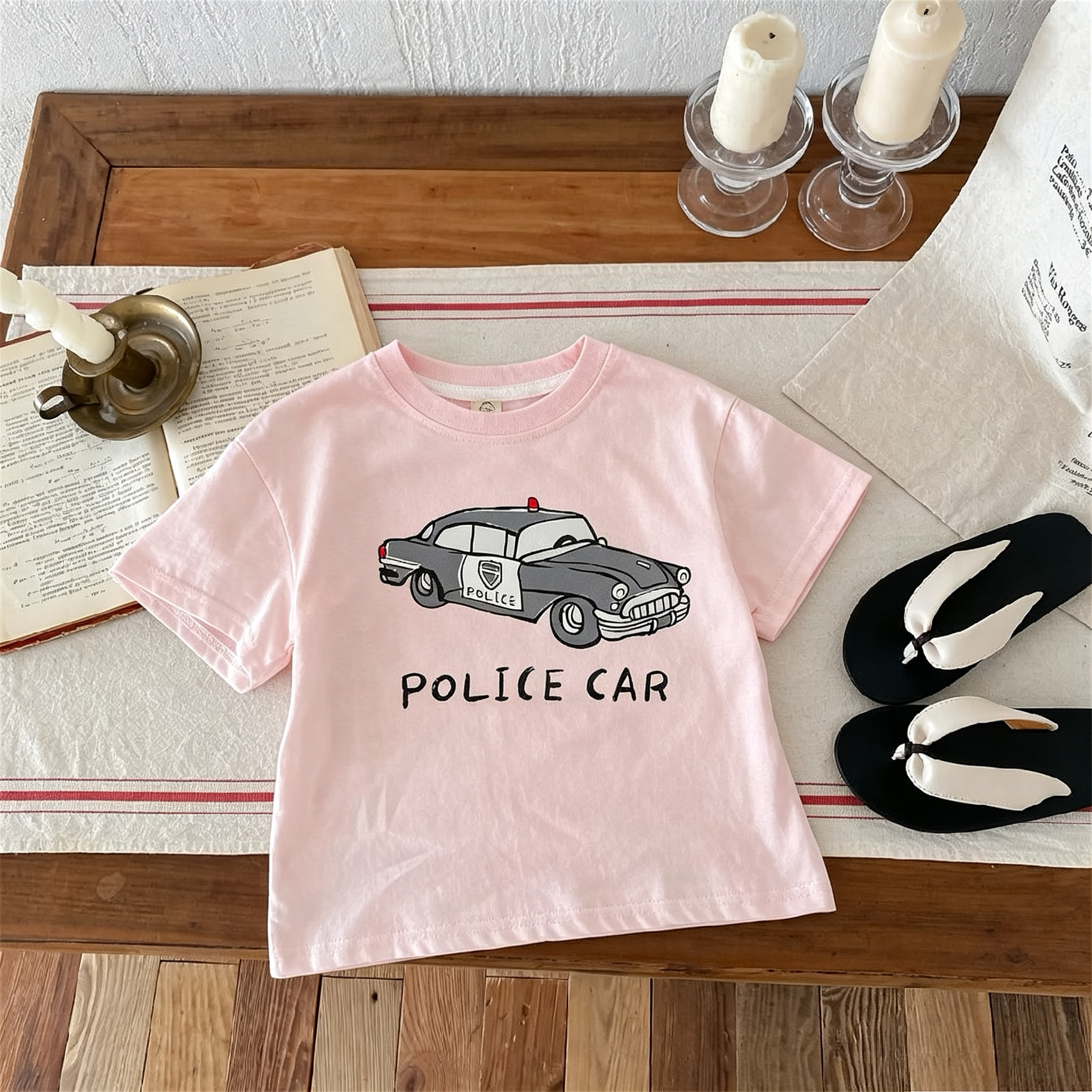 Printed Car Boys Girls T-shirt - Summer Clothing Boutiques 리뷰 및 가격