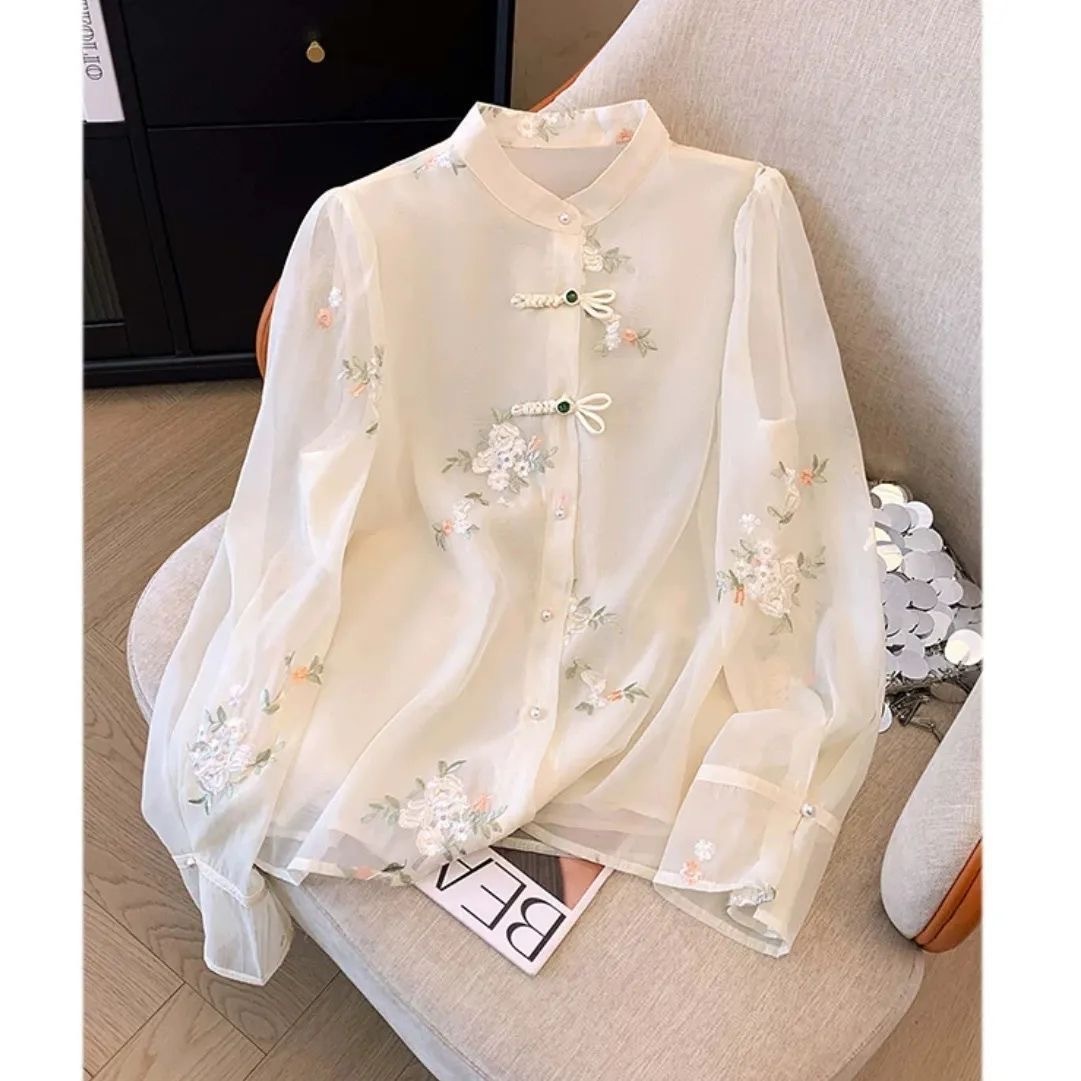 Long Sleeve Shirts Womens Chif - Summer Holiday Clothing Women 리뷰 및 가격